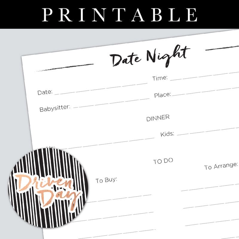 Date Night Printable