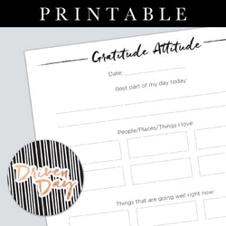 Gratitude Attitude Printable