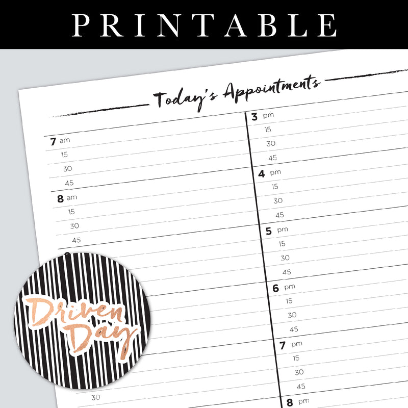 Appointments Printable
